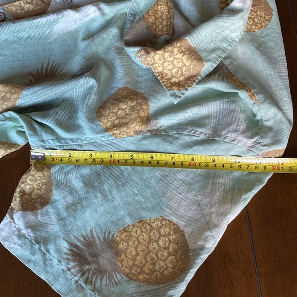 CUBAVERA 100% Silk Hawaiian Shirt Predominantly Green Tones Size XXL - Picture 9 of 10